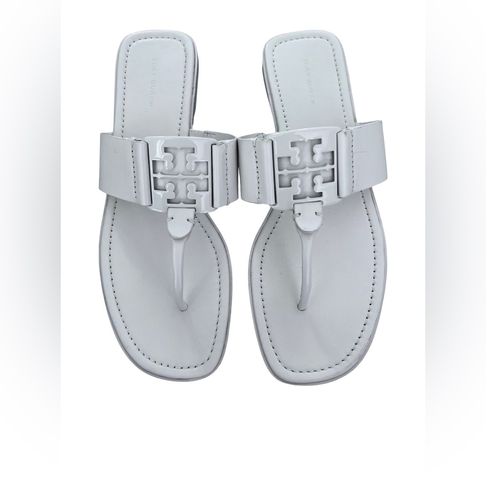 Tory Burch NWOT Georgia Sandal Calf Leather in New Ivory size 9.5